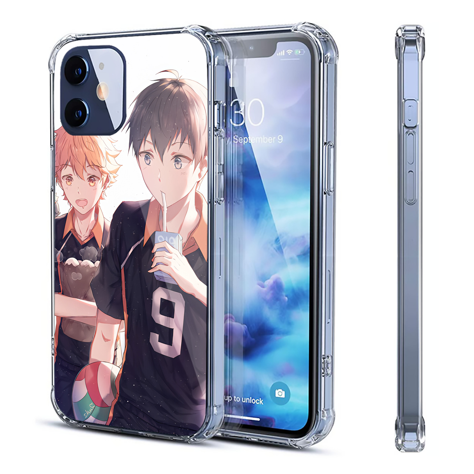 （画像用） ハイキュー!! Haikyu!! 【iPhone 12シリーズ対応】透明スマホケース（クリアソフトケース）